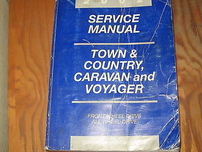 2002 chrysler dodge caravan voyager van service manual