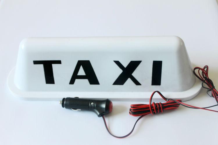 New taxi cab top sign light magnetic white color