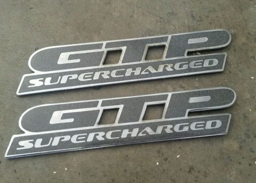 1997 - 2003 pontiac grand prix gtp supercharged door side emblem set