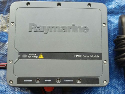 Raymarine cp100 sonar module with transducer used complete