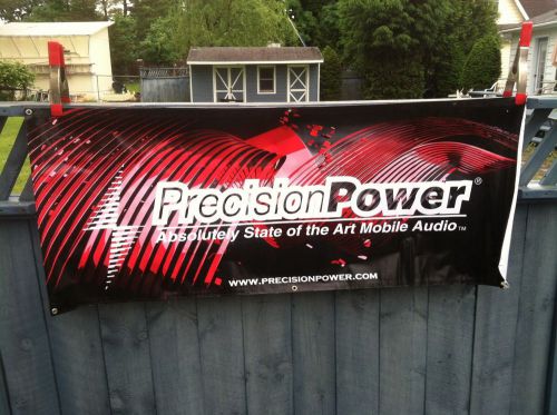 Precision power-  audio vinyl banner - 28&#034; x 69&#034;