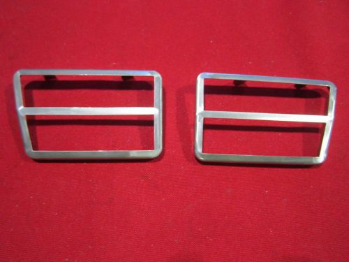 1968 galaxie xl clutch &amp; brake pedal stainless trim (pr) new, 4-speed