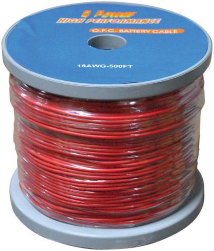 Remote wire 18g 500ft red*18awg500rd* qpower remwirered wire