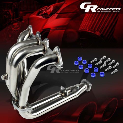 J2 for accord cd f22 stainless exhaust manifold header+blue washer cup bolt