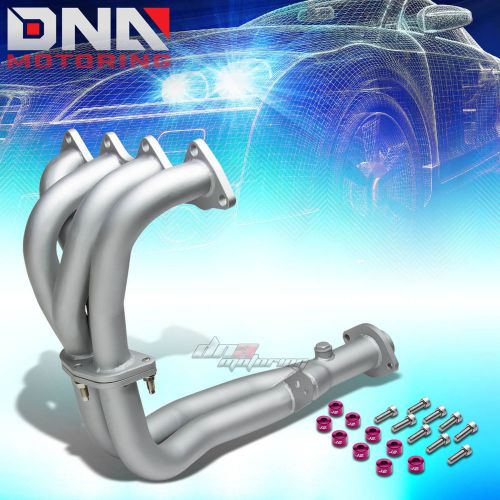 J2 for 92-93 integra ceramic exhaust manifold header+purple washer cup bolts