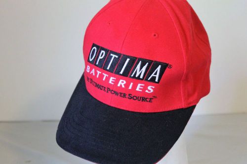 Optima batteries hat cap the ultimate power source adjustable velcro