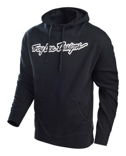 Troy lee designs signature pullover hooded sweatshirt - black - all sizes
