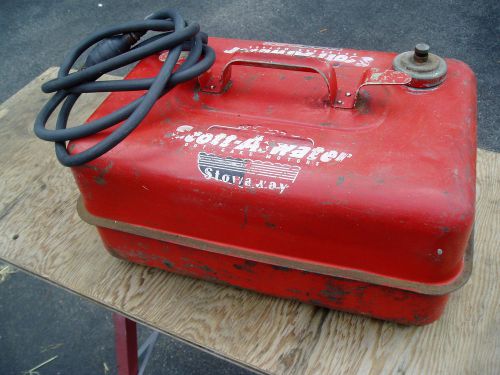 Vintage scott-atwater stowaway 5 or 6 gallon ? fuel tank,w/ gas line, hook-up
