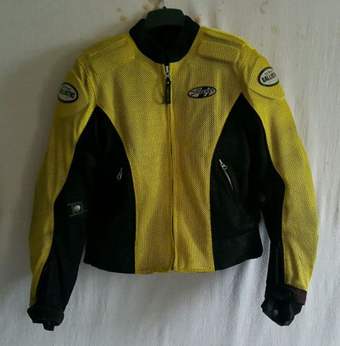 Joe rocket ballistic series motorcycle riding jacket women&#039;s small yellow padded