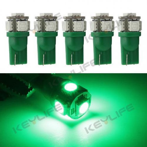 5xtop clearance cab marker light t10 194 green 5050 led bulbs for ford chevy gmc