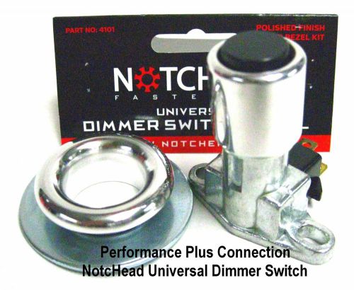 Notchead universal dimmer switch bezel aluminum polished kit