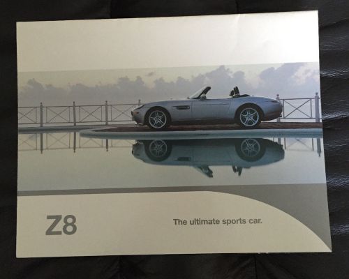 1999 2000 bmw z8 dealer sales brochure catalog prospekt poster rare