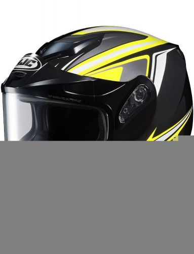 Hjc cs-r2 seca snow helmet w/dual lens shield yellow/black/silver