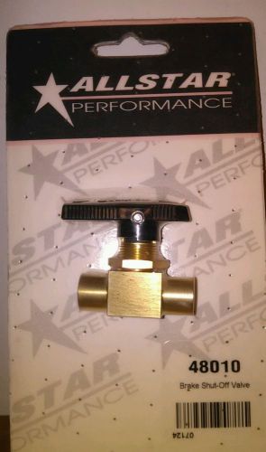 All48010 -  allstar performance all48010 brass brake shut-off valves