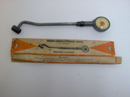 Vintage messko-hauser tire pressure gauge with original box no 353