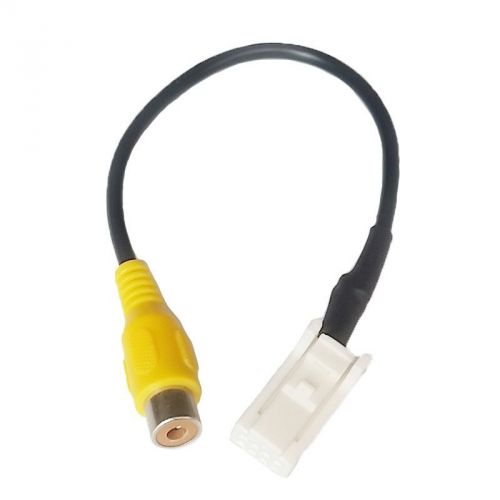 Car factory oem headunit 8pin socket cable rearview camera rca cable for subaru