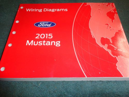 2015 ford mustang wiring diagram shop manual / original service book