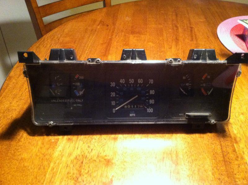 Jeep grand wagoneer instrument cluster 1986-1991