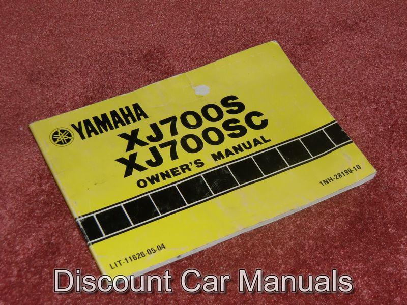 ★★ 1986 yamaha xj700s/xj700sc maxim owners manual!! ★★