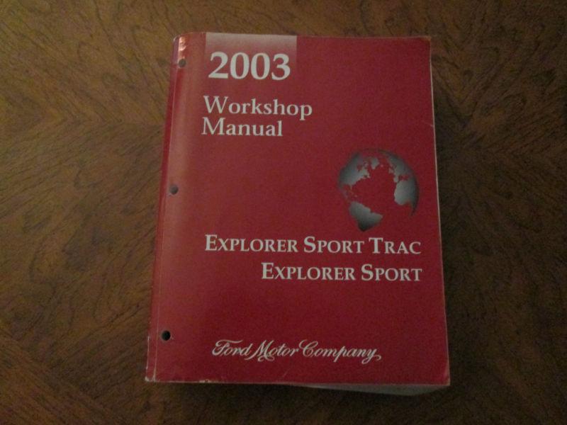 2003 workshop manual explorer sport trac