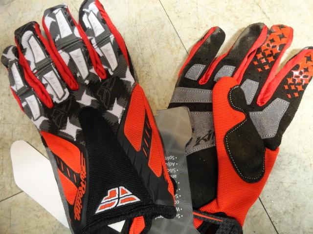 Fly racing kinetic gloves , red with black,or blue, size 13,xxxl