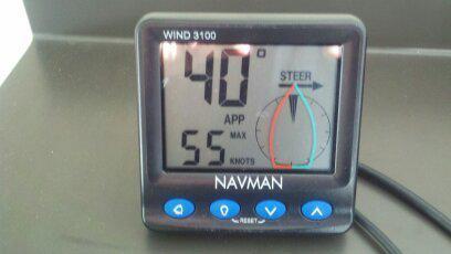 Navman/simrad 3100 digital wind instrument display head