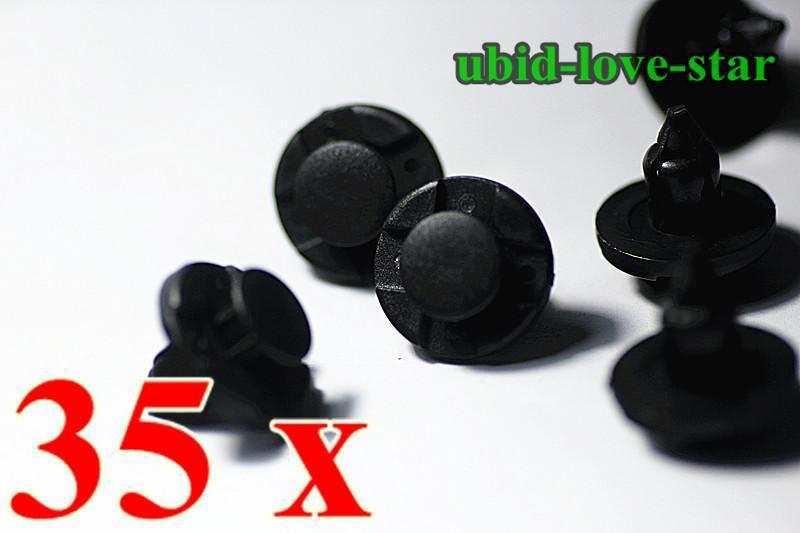35 pcs nissan cowl bumber & fender liner push type clips best quality