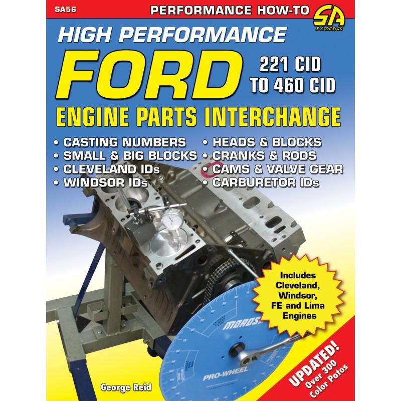 Sa56 sa design cartech ford engine parts interchange manual book