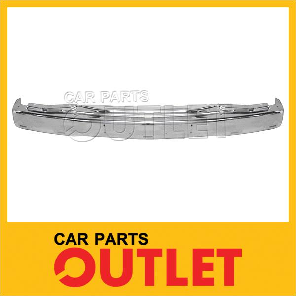 1988-1990 buick regal custom coupe front bumper face bar gm1006130 chrome steel
