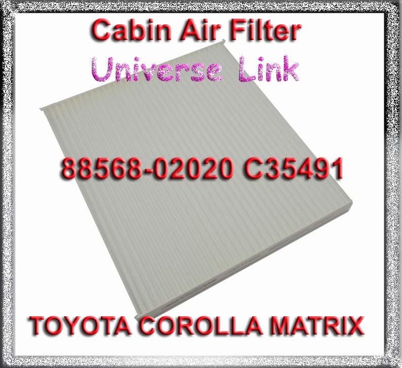 1pc cabin air filter for toyota corolla matrix  02-08 88568-02020 c35491 
