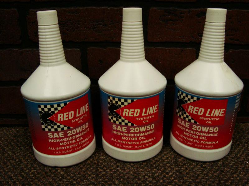 Redline 20w50 synthetic 3 quarts