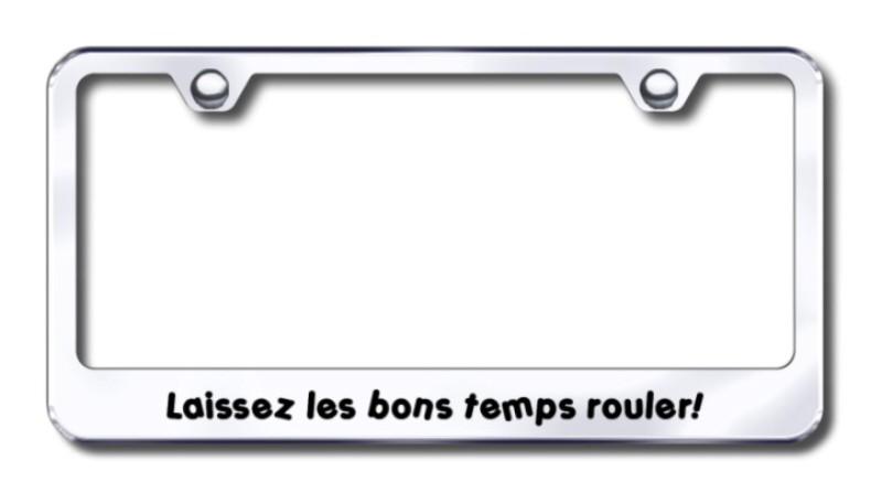Laissez laser etched chrome license plate frame made in usa genuine