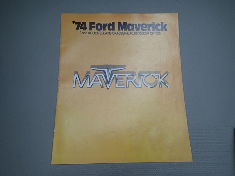 1974 ford maverick car dealer sales brochure