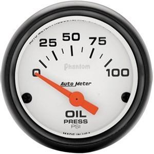 Autometer 2in. oil press; 0-100 psi; sse; phantom