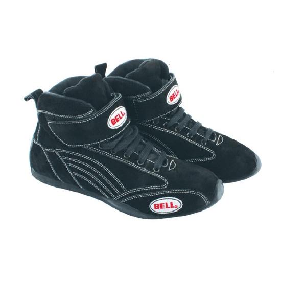 New bell viper ii mid-top sfi 3.3/5 racing/driving shoes, black size 6.5