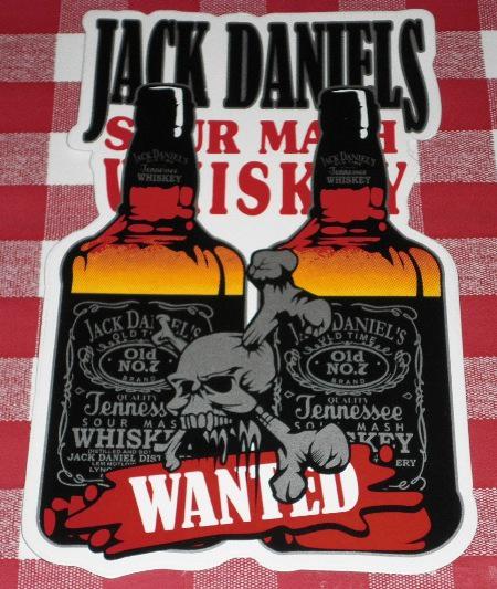 Large jack daniels bottle sticker, pvc, wall, bar, car decal & window. 