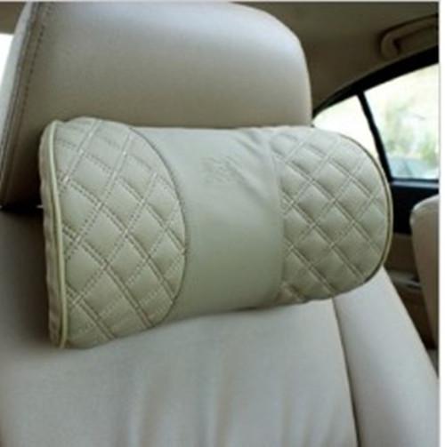 1pcs  beige auto cushion headrest car seat summer pillows seat neck pillow