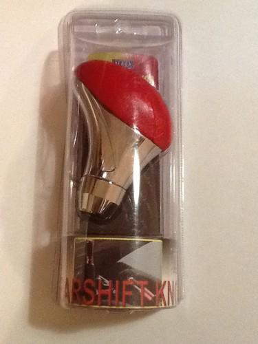 Gearshift knob for manual transmission red