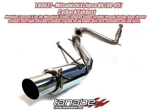 Tanabe concept g catback exhaust for 00-05 eclipse t80037