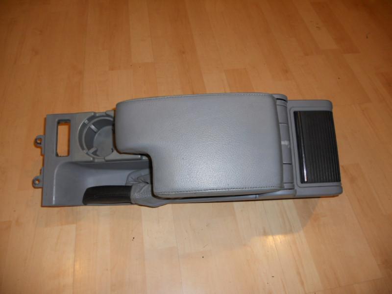 Bmw e46 325 330 gray grey leather armrest cupholder arm rest cup holder ash tray