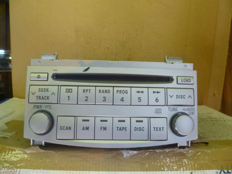 05-07 toyota avalon radio 6 disc cd player 86120-ac140 11806 oem *