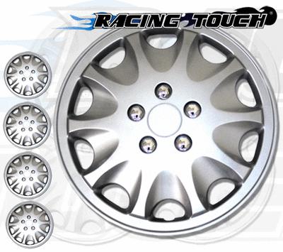 Metallic silver 4pcs set #028a 15" inches hubcaps hub cap wheel cover rim skin