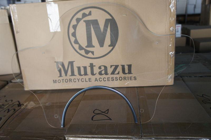 New flare universal windshield wind shield 4 all motorcycle cruisers by mutazu