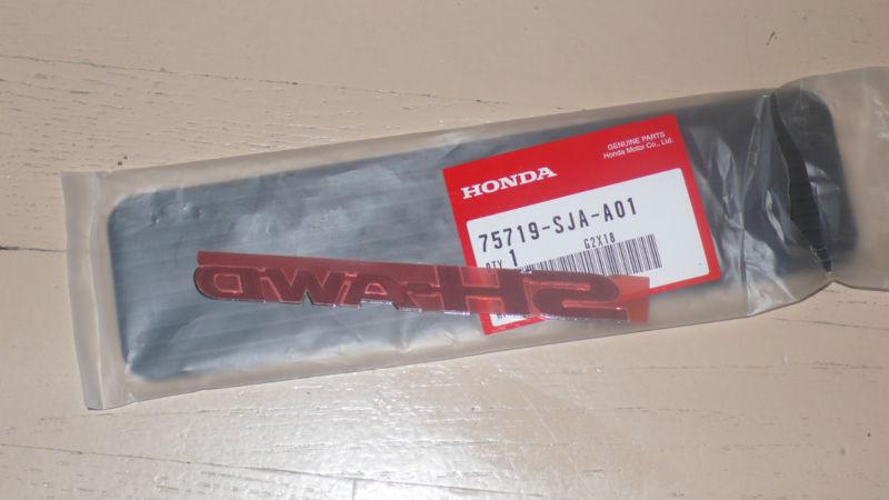 New oem rear 'sh-awd' badge for 07-08 acura mdx
