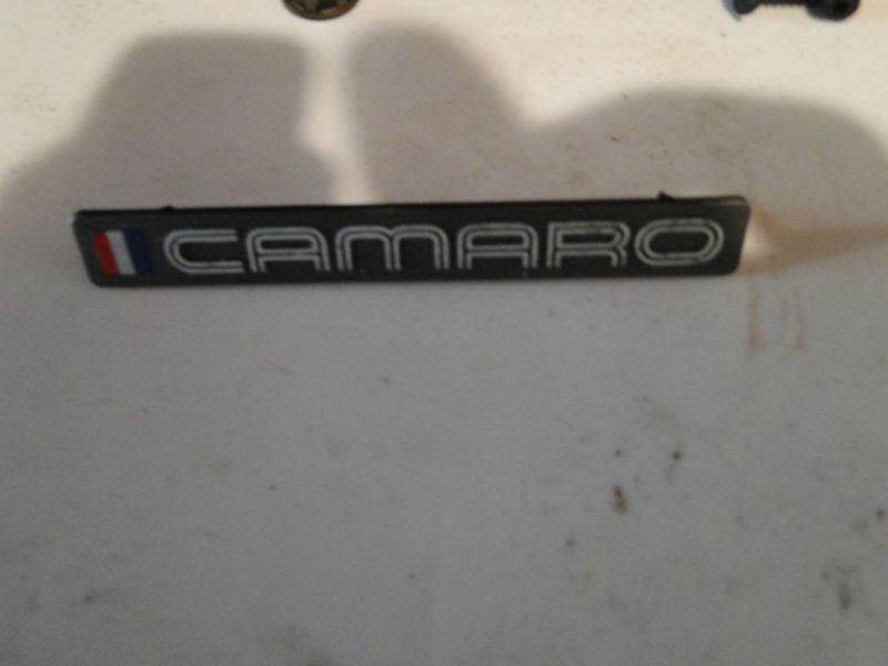 82-92 camaro script dash emblem 