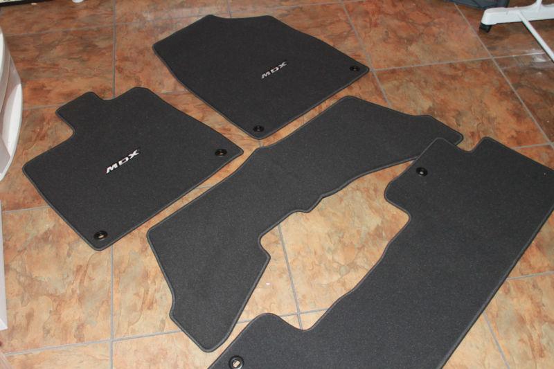 2014 acura mdx carpet floor mats/new! complete 5 piece set/ factory set 
