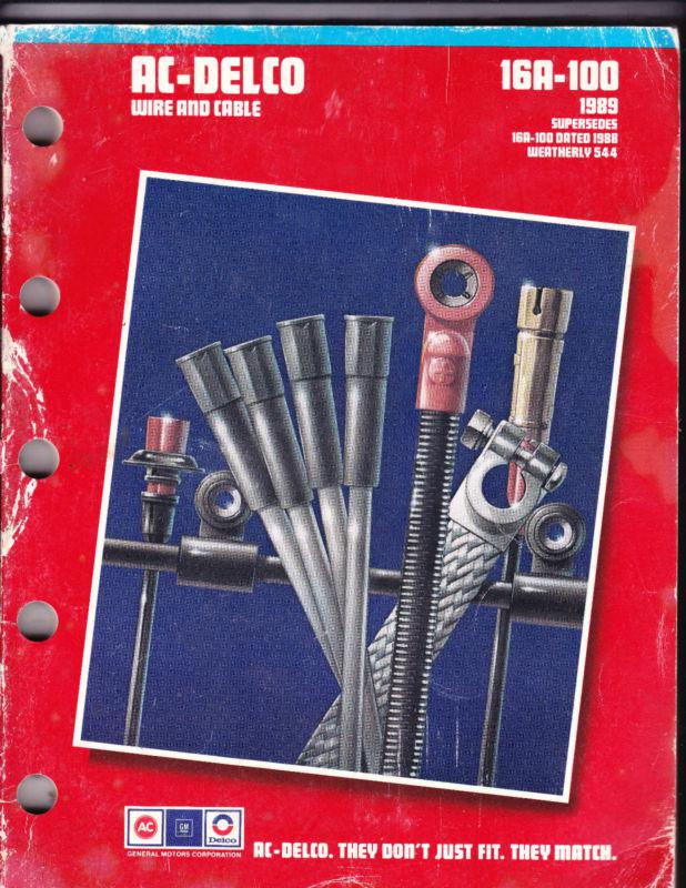 Ac delco 1989 wire and cable catalog