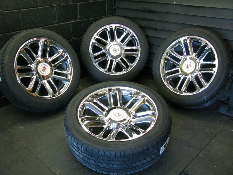 22" oem chrome escalade wheels factory cadillac rims tires 5358