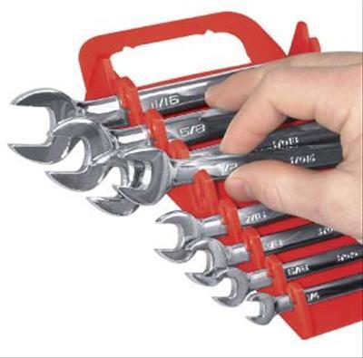 Ernst tool organizer wrench holder 1/4"-3/4" 6mm-15mm abs plastic black 5147