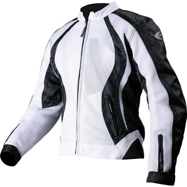 White/black s agv sport xena women's vented textile jacket